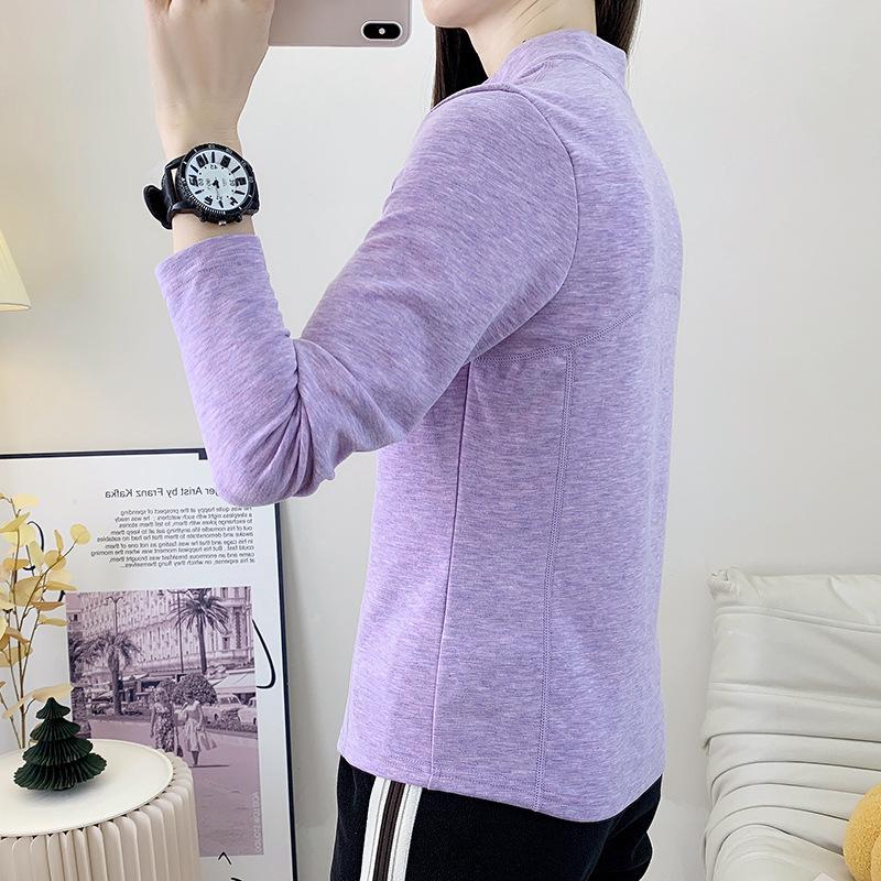 Women's Quick-Dry Fleece Stand Collar Long-Sleeve Pullover Hoodie