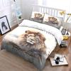 Majestic lion with text. Bedding sets Duvet cover sets Duvet covers Pillowcases(1 * Duvet Cover 2 * Pillowcases without duvet insert)