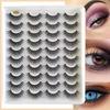 20 Pairs/5Pairs Fake Eyelashes Fluffy Mink Lashes Makeup Eyelash Extensions Beauty Faux Cils Naturel Lash Extension