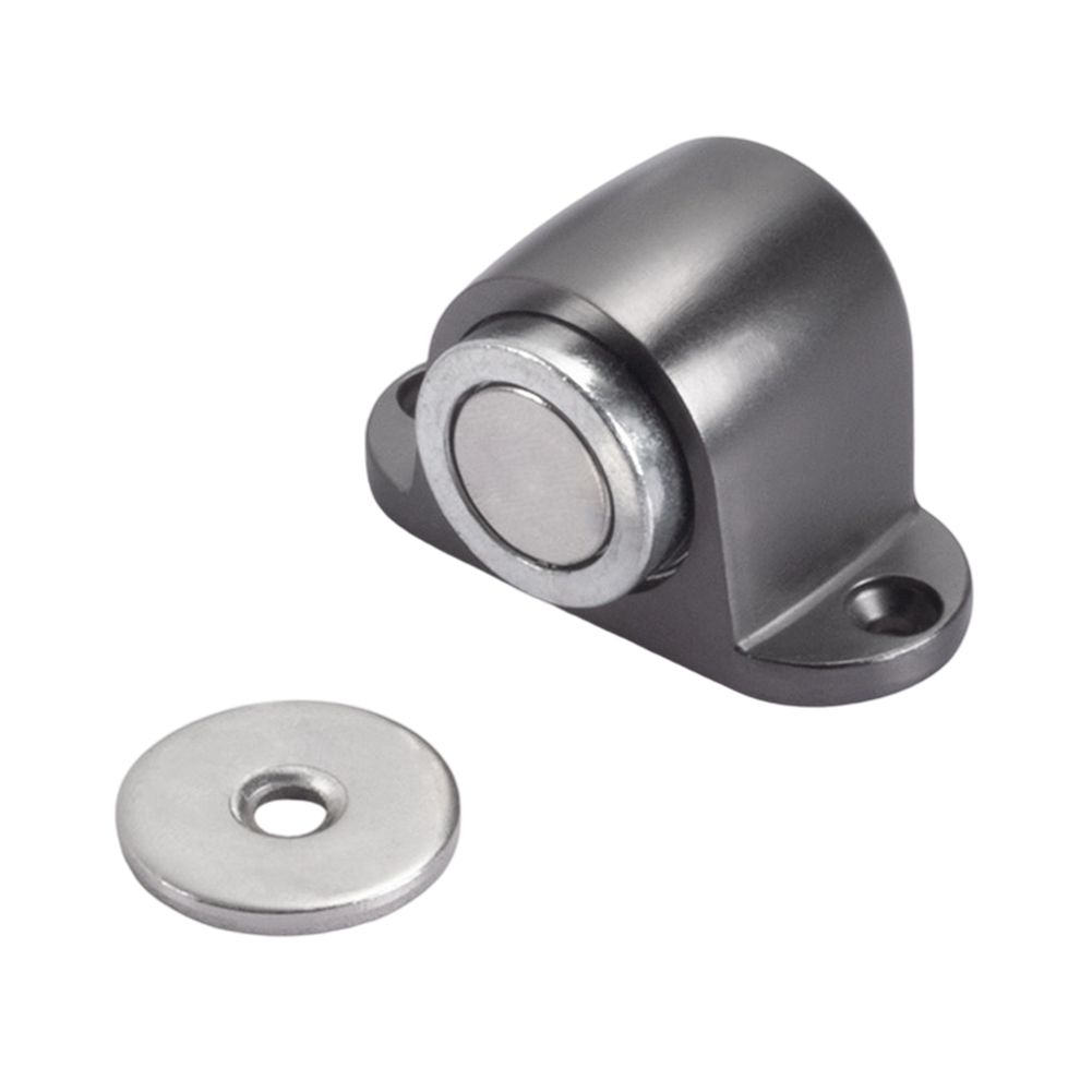 Magnetic Door Stopper Invisible Floor Suction Zinc Alloy for Glass Doors 10 To 12 Millimeter Thick Strong Hold Pack of 2 Pieces
