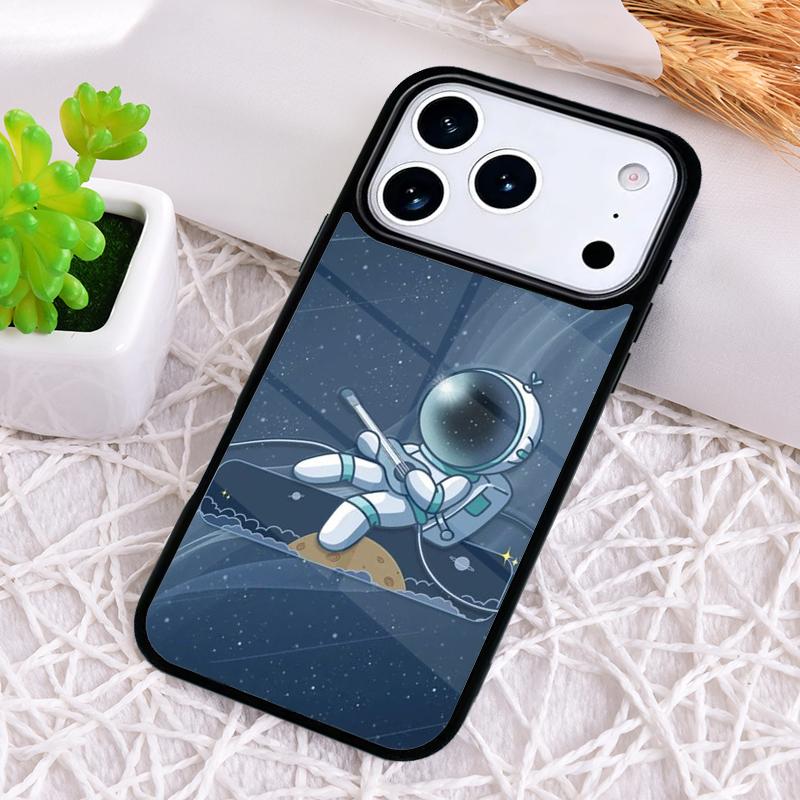 

Astronaut Space Phone Case for iPhone 17 Air 16 15 11 12 14 13 Pro Max Shockproof Cover iPhone 16e