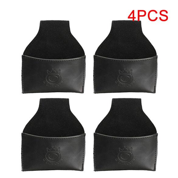 1-5PCS Black Billiards Leather Pouch Chalk Holder Pouch with Clip Pool Snooker Chalk Holder Accessories 9.5*5cm