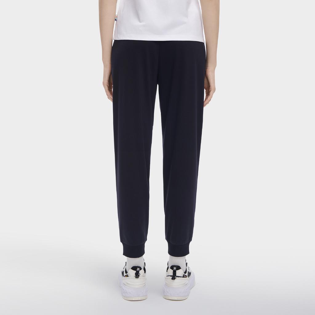 FILA Logo Print Cuffed Knit Sports Pants Women bottoms Legendary-Blue F11W329604F-NV