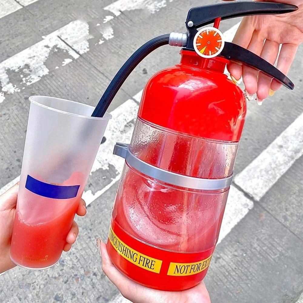 1.5L Creative Fire Extinguisher Drinking Barrel [No cup]Wine Divider Cannon Portable Beverage Beer Drink Dispenser For Party Bar