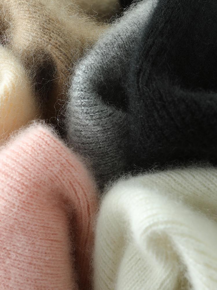 Women's 100% Pure Cashmere Sweater - Slimming & Stylish Plus Size Knitwear for Autumn/Winter
