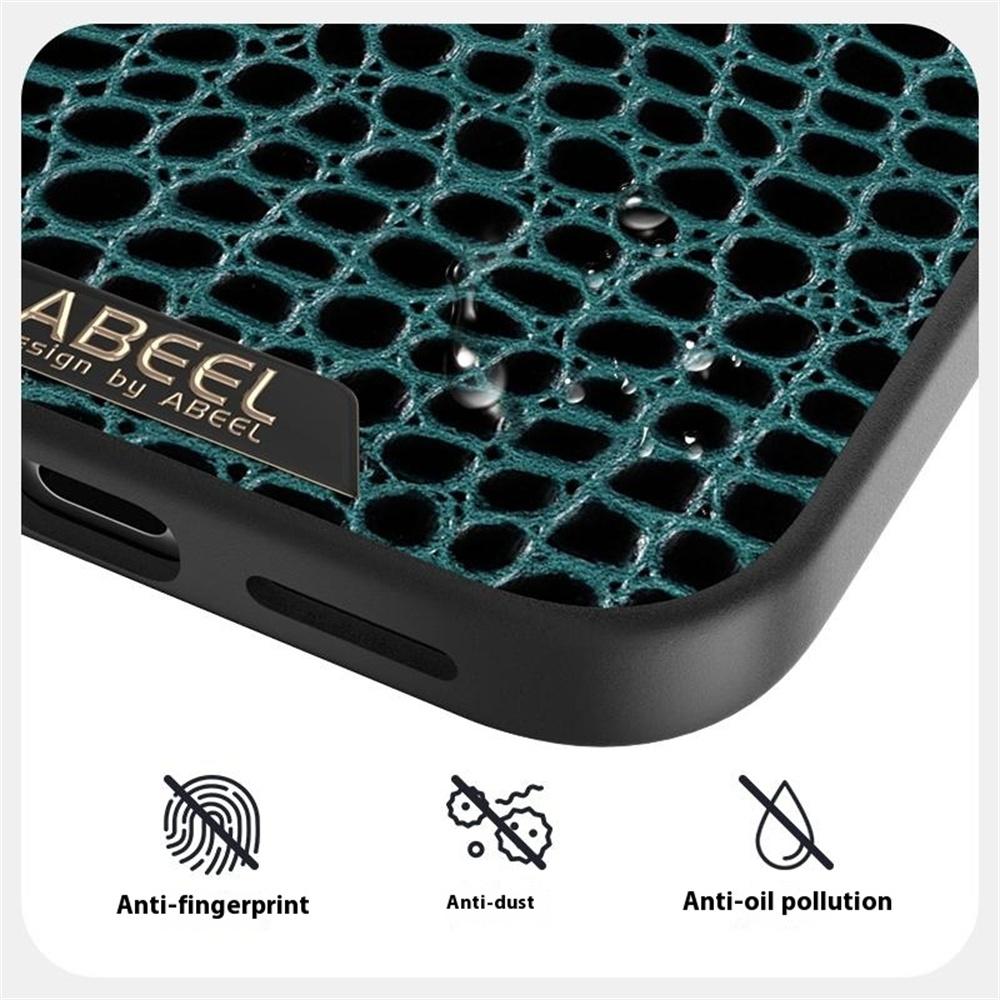 ABEEL For iPhone 17 Case Compatible with MagSafe Crocodile Texture Micro-Embossing Back Cover
