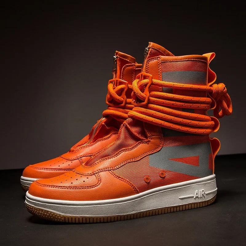 Cool Fashion Tenis Masculino High Top Casual Flat Men's Sneakers Breathable Designer Men's Shoes Running Shoes Free Shipping
