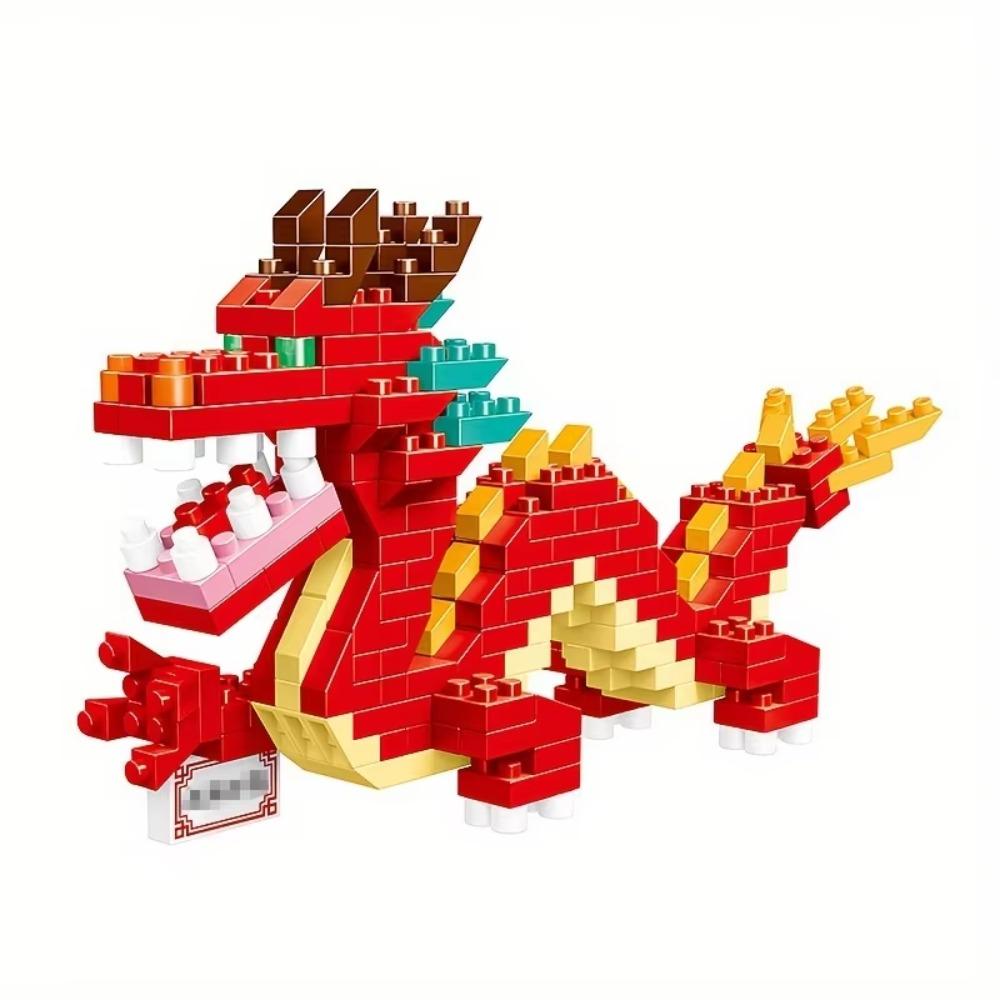 

Dragon Construction Blocks Creative Animal Small Construction Blocks Diy Blocks Toys Kids Desk Decoration Year Of Dragon Gifts For Boys