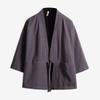 Japanese Kimono Cardigan Men Linen Haori Yukata Male Samurai Clothing Chinese Hanfu Streetwear Jacket