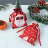 Christmas Velvet Bags Drawstring Pouch Candy Snack Gifts Bag for Xmas New Year Party Bracelet Jewelry Packaging Storage Bag