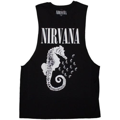Nirvana Unisex Adult Seahorse Logo Vest Top