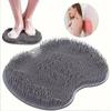 1pc Silicone Foot Scrubber with Suction Cup, Hypoallergenic Non-Slip Deep Cleansing Foot Massager for Shower, Unscented Manual Exfoliating Foot Brush