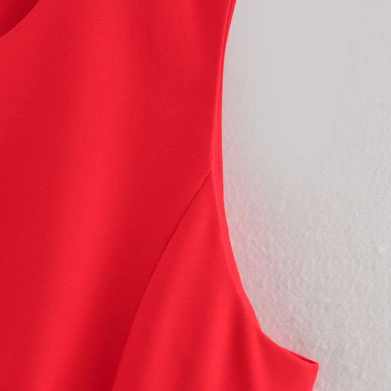 Kaslead New Women Clothes Western Style Fashion Simple and Versatile Slim Fit Sleeveless Vest Vest