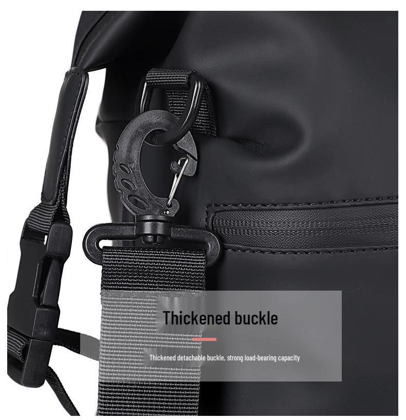 Unisex Large Capacity Fitness Bag with Wet-Dry Separation for Sports and Travel