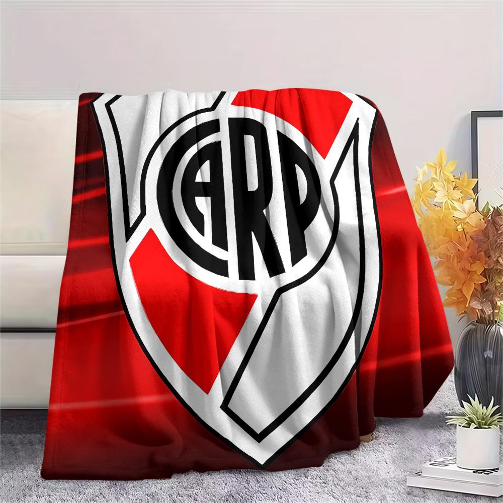 

River Plate logo Print Flannel Blanket, High quality Comfortable for All Seasons, Home Decor, Warmth and Comfort, Perfect for Christmas Gifts 80cm x 120cm