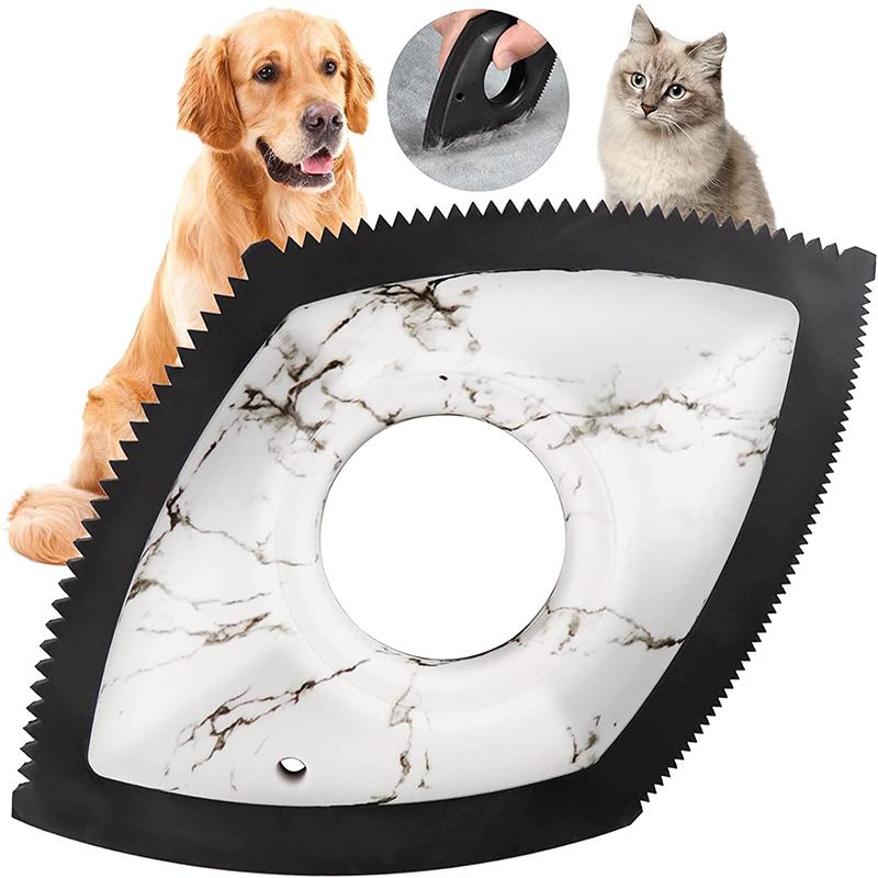 Pet Hair Remover Cat Fur Cleaning Device Carpet Sofa Car Detail Scraper Dog Lint Removal Silicone Dog Cat Fur Removal Brush Tool