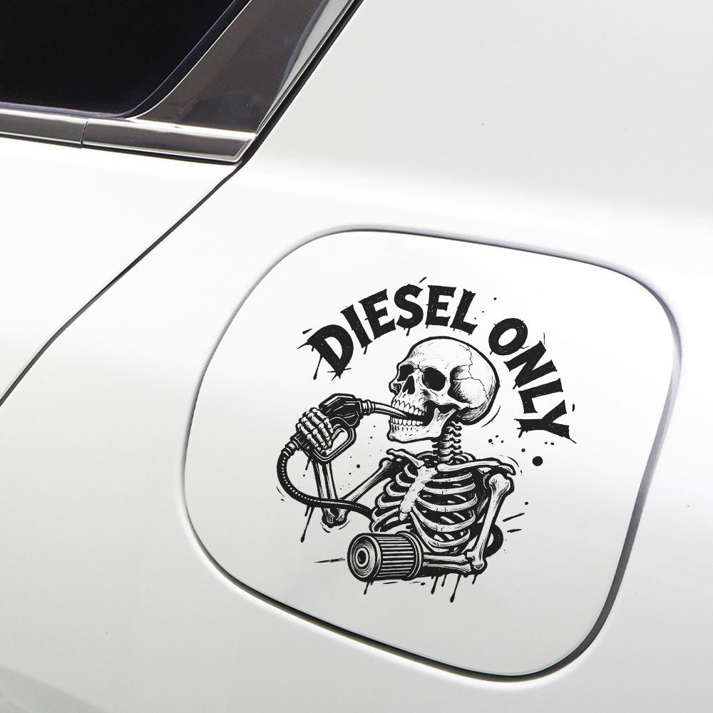 Halloween Skull-themed Fun Car Hood Sticker, Holiday Atmosphere Sticker