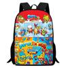Printed Super Zings School Bag, Elementary School Cartoon Backpack 12th Grade
