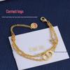 Di Jia High-Value Small Fragrance Style Light Luxury Double-Layer Bracelet with Full Diamond Star Design