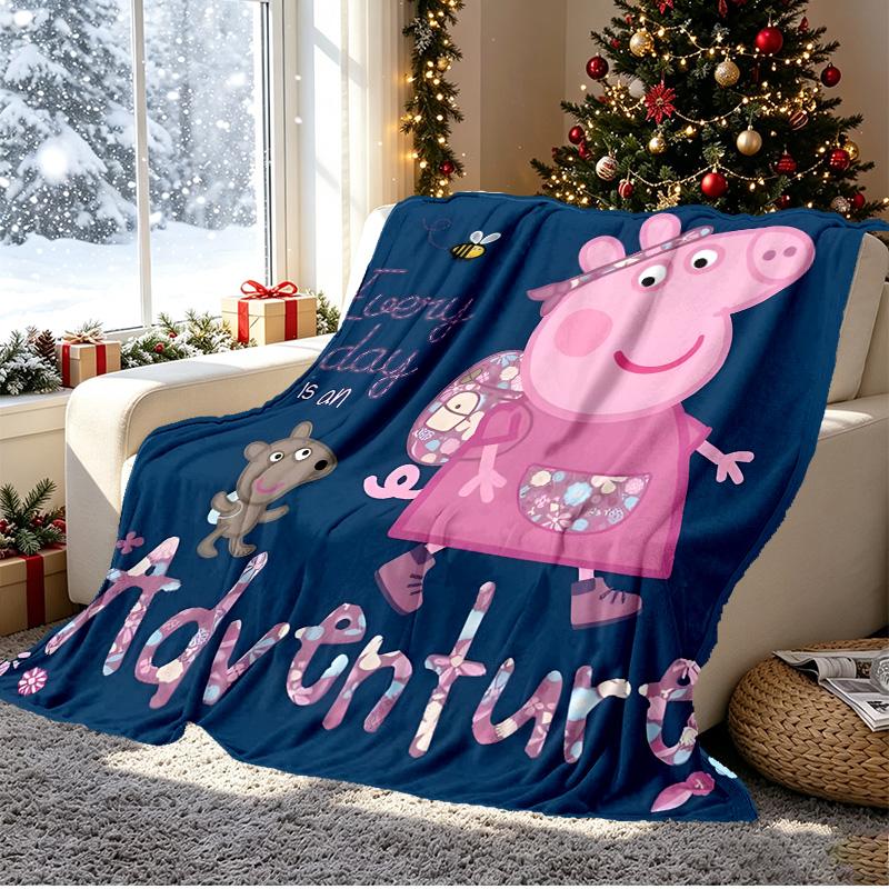 Cartoon animation Pattern Blanket for Home Decoration, Bed, Sofa, Car Travel, Camping, Suitable for All Seasons, Birthday Christmas Gift