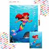 Diamond Painting Kit Ariel Mermaid 5D DIY Home Bedroom Wall Decor Handmade Holiday Gift