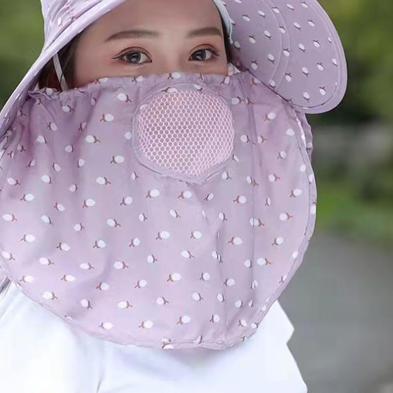 Women'S Summer Hat Cover Front Breathable And Uv Resistant Cycling Sun Hat