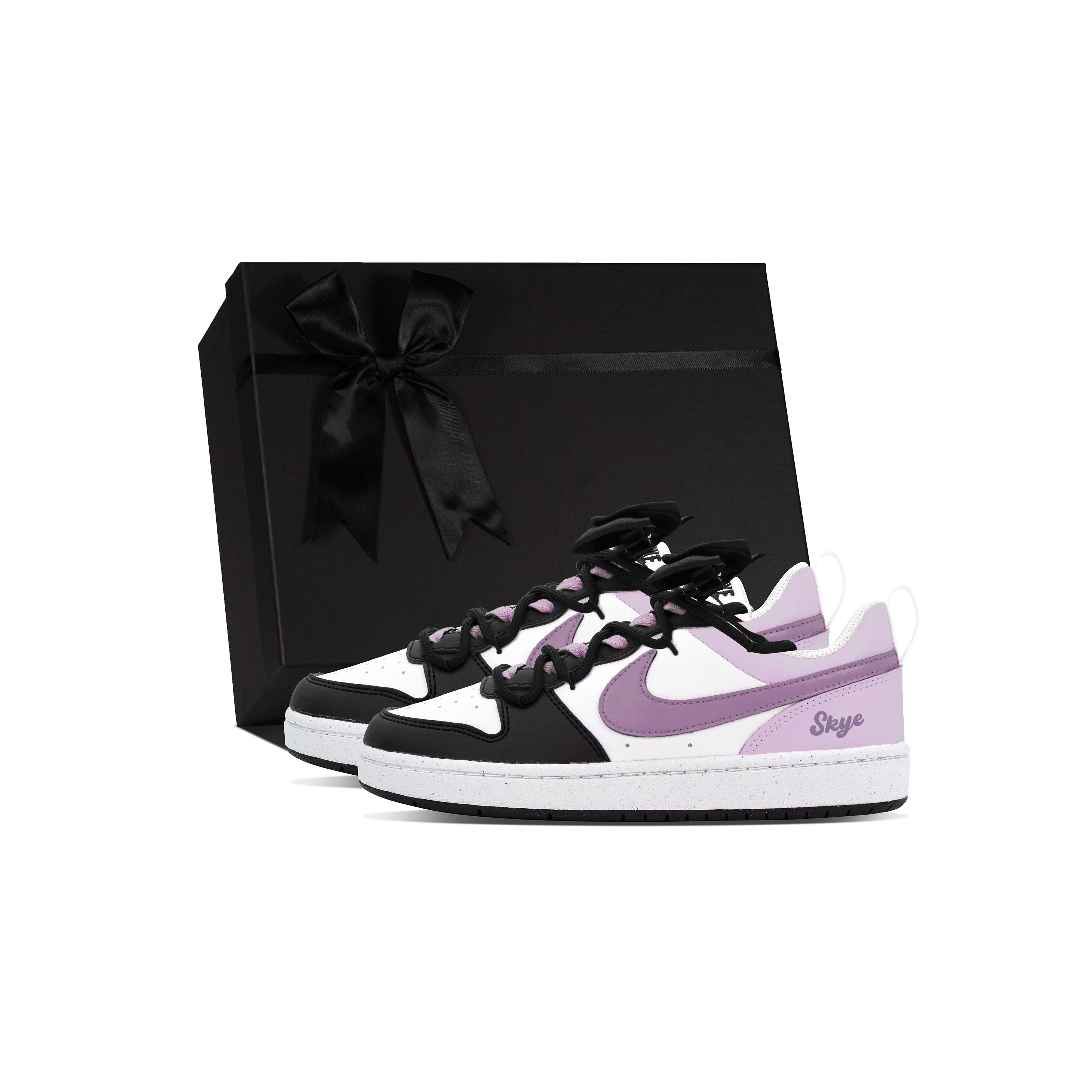 

Nike Court Borough DEER Love Blank Abrasion Resistant Low top Skateboard Shoes Women s Black Pink Purple DV5456-131(Team84-S-BOX) 36.5
