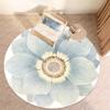 Farmhouse Red Heart Buffalo Check Gnome Circular Area Rug Romantic Valentines Print Anti Slip Round Chair Floor Mat
