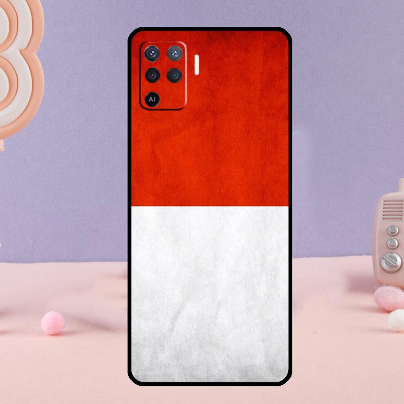 

Чехол для телефона с флагом Индонезии для Oppo A18 A38 A58 A78 A98 A74 A94 A54 A40 A60 A80 A16 A76 A96 A15 A57S A17 A77 OPPO A57 5G