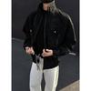 Men's PU Leather Jacket - High-End Retro Stand-Up Collar for Spring & Autumn