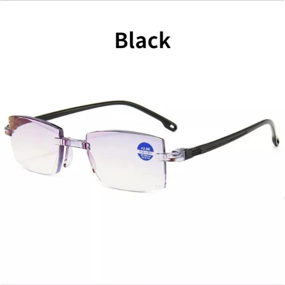 Men Reading Glasses Business Rimless Presbyopic Eye Glasses Anti Blue Light Women Retro Ultralight Optical Farsighted Eyewear