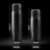 UZSPACE Business Sport Water Bottle Vacuum Flask Stainless Steel Thermos Direct Drink Leakproof Portable Car Tea Cup Coffee