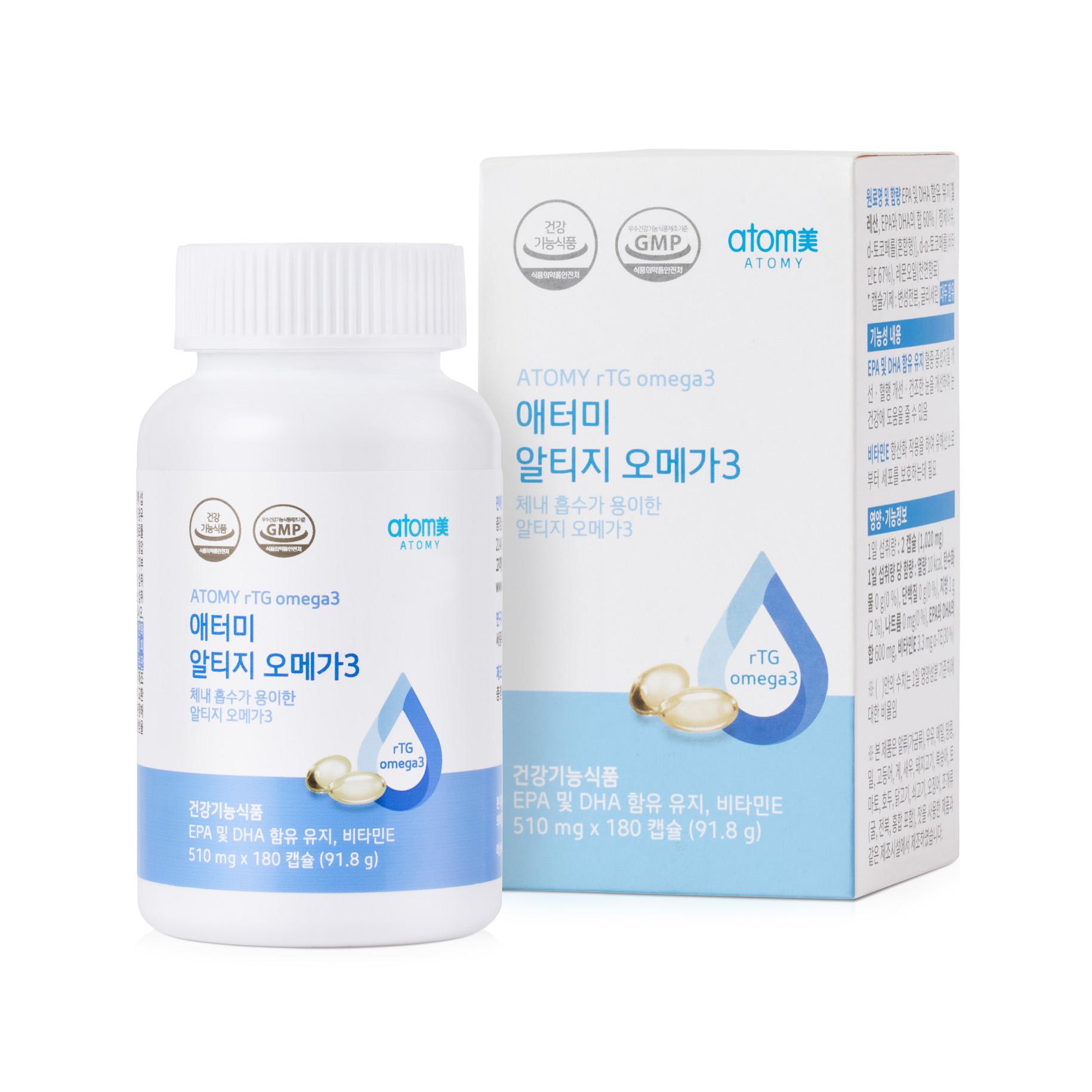

Atomy Altige Omega 3 (180 Capsules, 3 Months Supply)