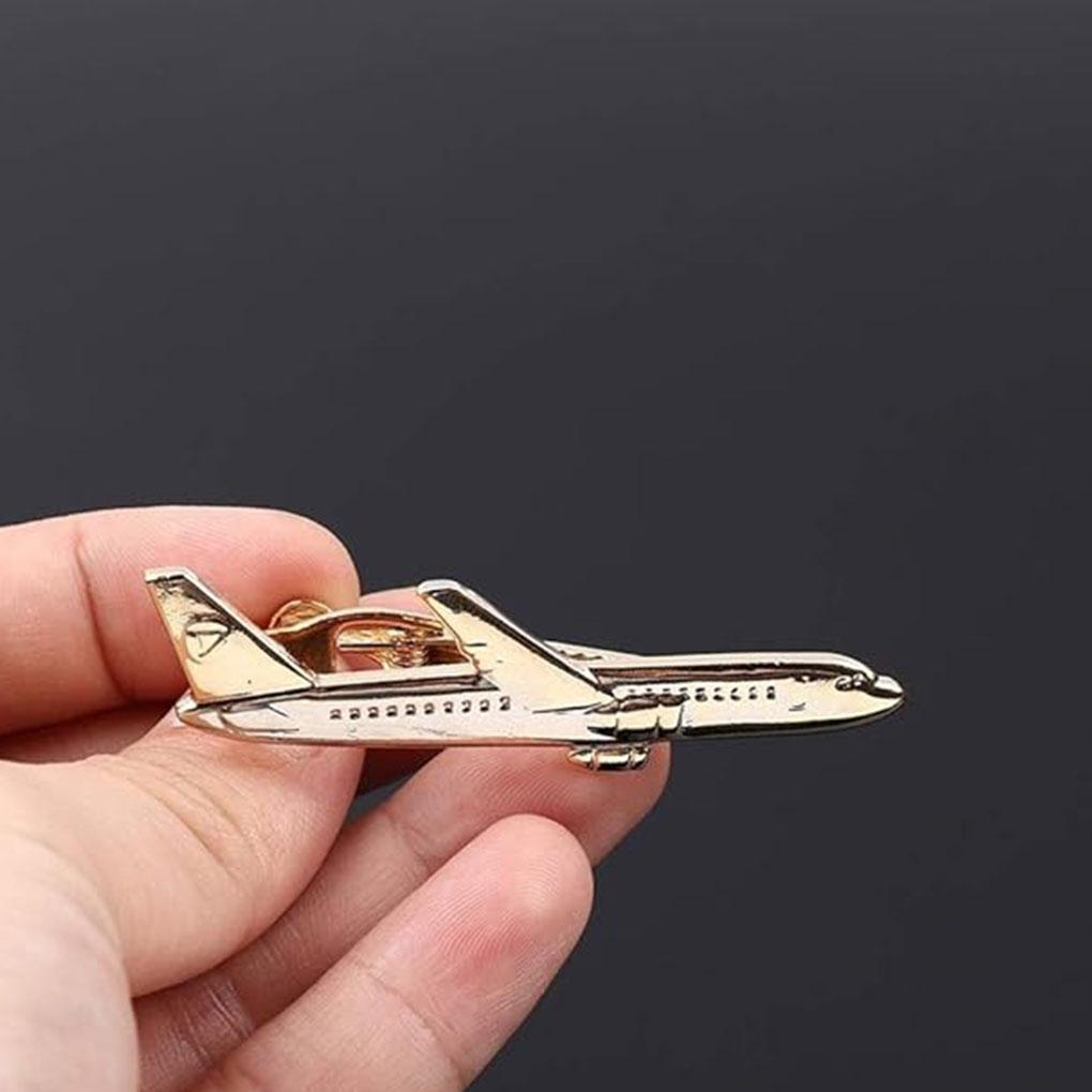 Formal Occasions Stylish Aeroplane Shape Tie Clips Airplane Shape Tie Clip Necktie Clips Classic