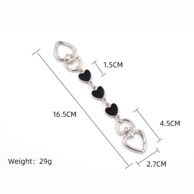 

Плечовий ремінець з дизайном серця та місяця для сумок-гаманців - Подовжувальний ланцюжок у стилі маленького аромату