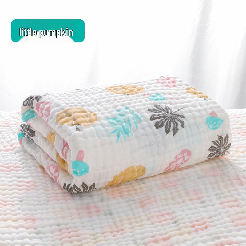 Ultra-Soft Baby Bath Towel - Pure Cotton Gauze, Absorbent, Six Layer for Newborns & Children