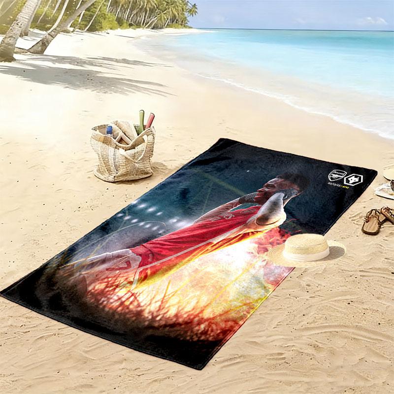 Bukayo Saka Force Beach Towel, Large Soft Quick Dry Towel for Beach Camping Swimming