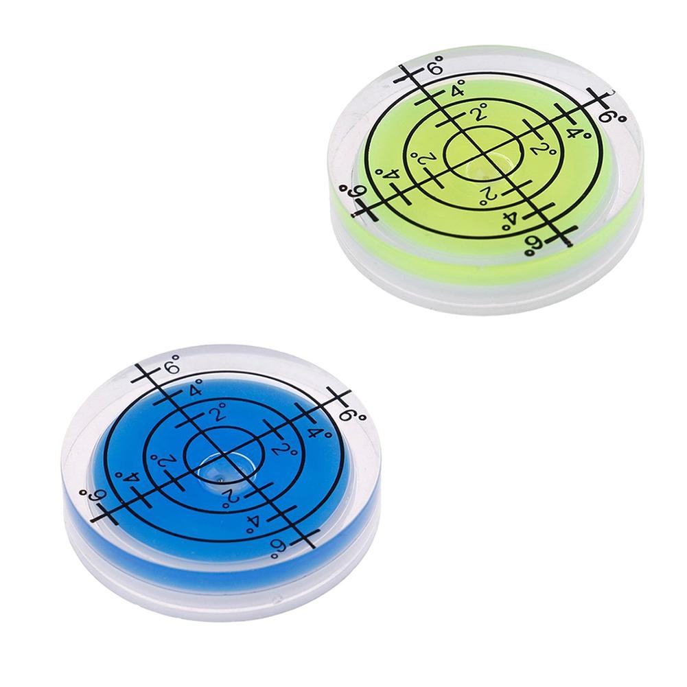 2Pcs 32mm Bubble Level Degree Mark Highly Translucent Measuring Meter