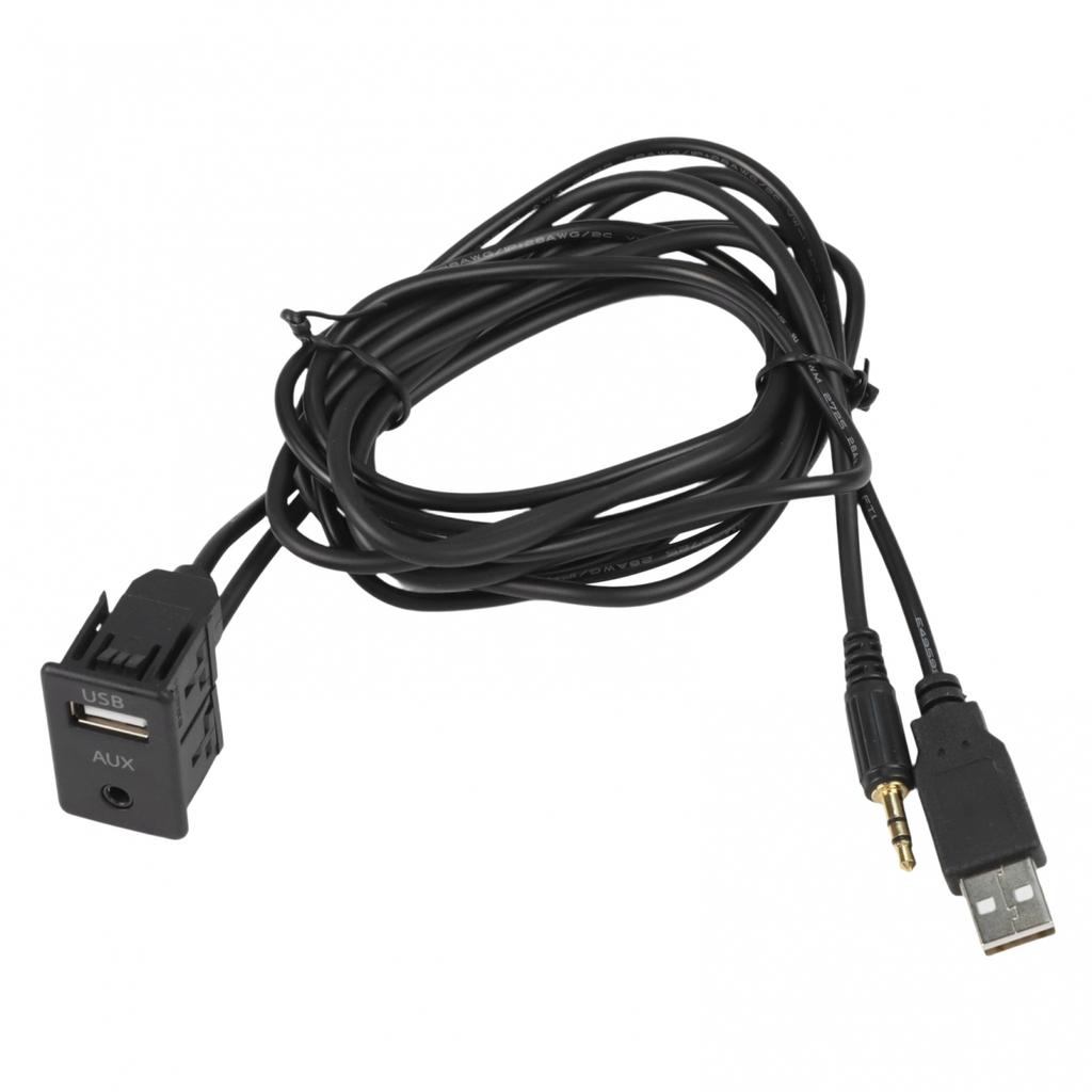Car AUX USB Adapter Dash Mount USB Socket Anti-Corrosion Properties