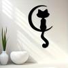 Modern Cat Metal Wall Art Large Eye Iron Sculpture Indoor Outdoor Decor Gift