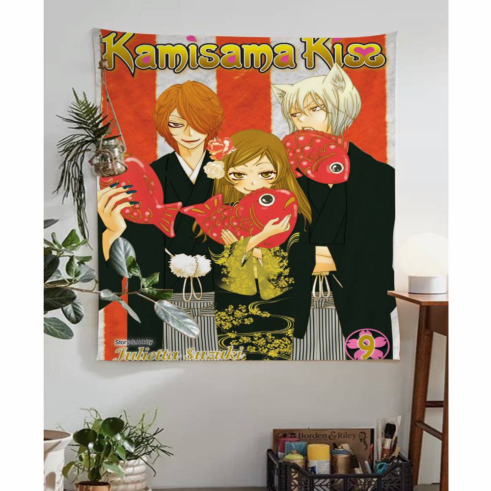 Anime KKamisama Kiss HajimemashitaMT Tapestry Art Printing Japanese Wall Tapestry Anime Wall Hanging Home Decor
