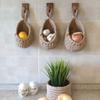 Wall-mounted Storage Basket Woven Hanging Basket New Fruit Vegetable Basket  Home Decoration