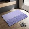 Small Milk Rabbit Diatom Mud Floor Mat Toilet Bathroom Water Absorption Non-slip Toilet Door Quick-drying Door Mat