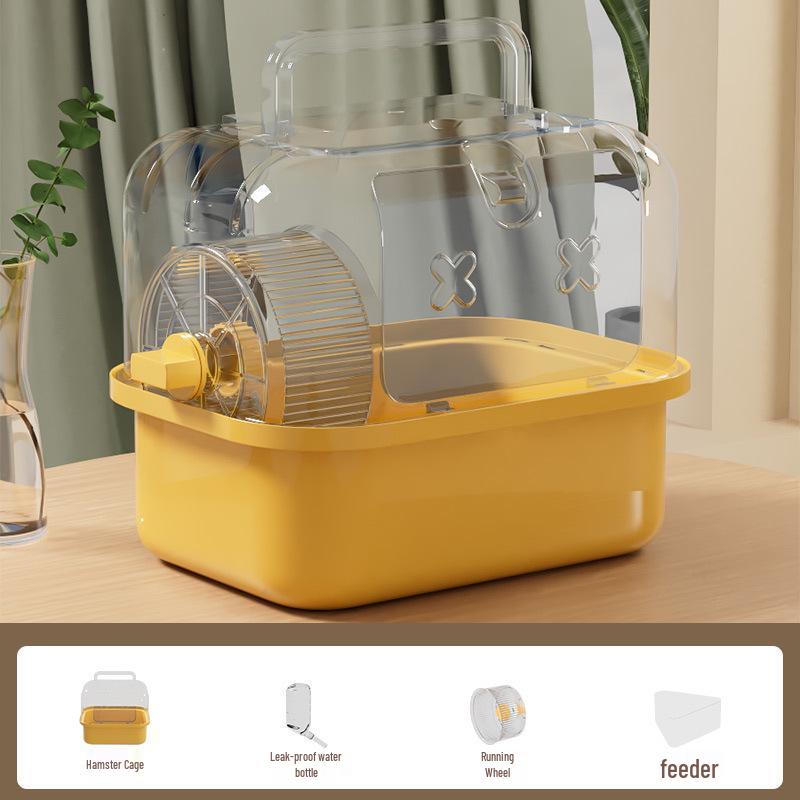 Luxury Acrylic Travel Cage for Baby Golden Hamsters