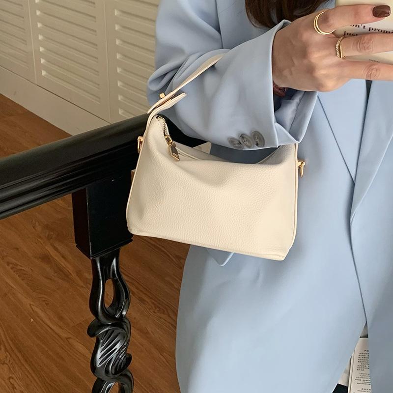 Сумка через плечо French Clouds Большая вместимость Модная женская сумка из чистого цвета — фото 5