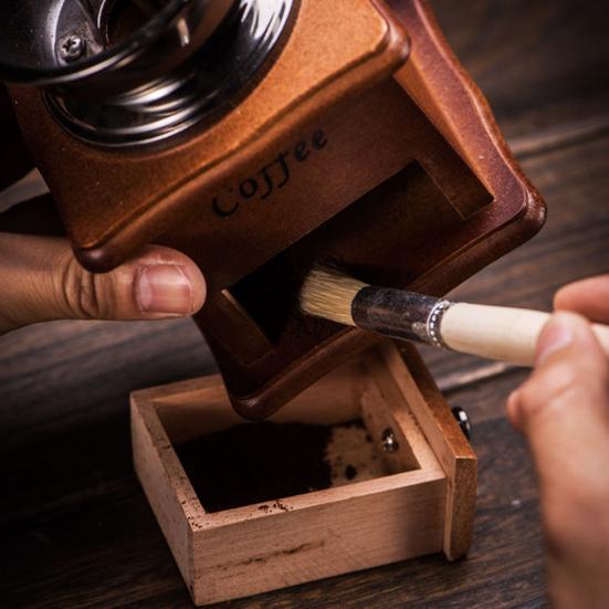 Maszynka do mielenia z drewnianą rączką Szczeciny do kawy Espresso Kuchnia Narzędzie do czyszczenia