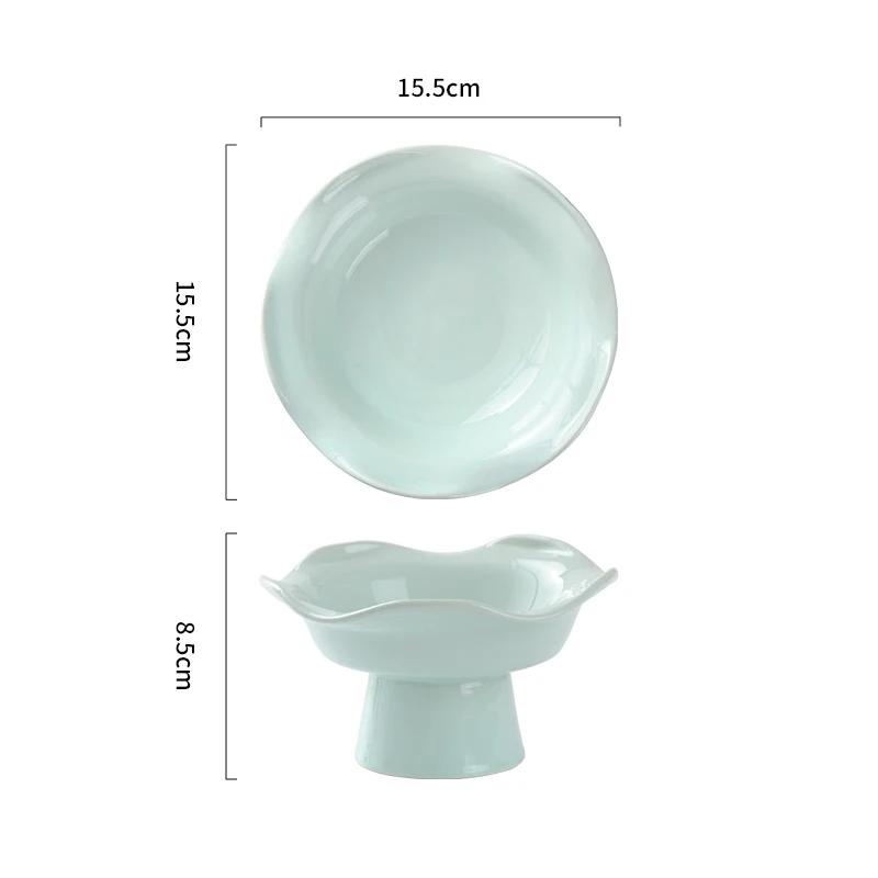 Ceramic Dinner Plates Sashimi Sushi Plate Cake Stands Artistic Conception Restaurant Solid Color Tableware Snack Dessert Dishes