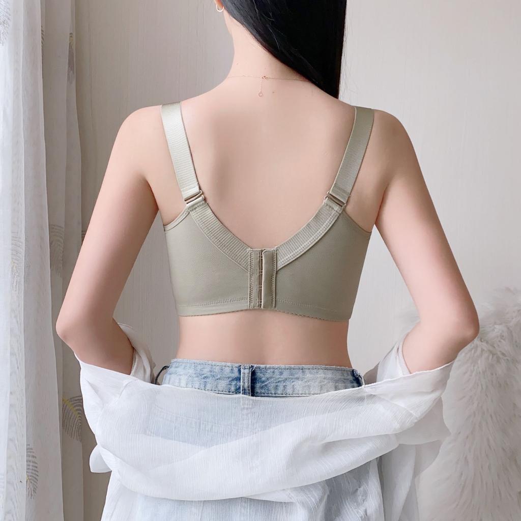 Summer Bra Women's Thin Bra Women's Underwire Bra Gathered Chest Gathered Accessory Bra Plus Size Bra