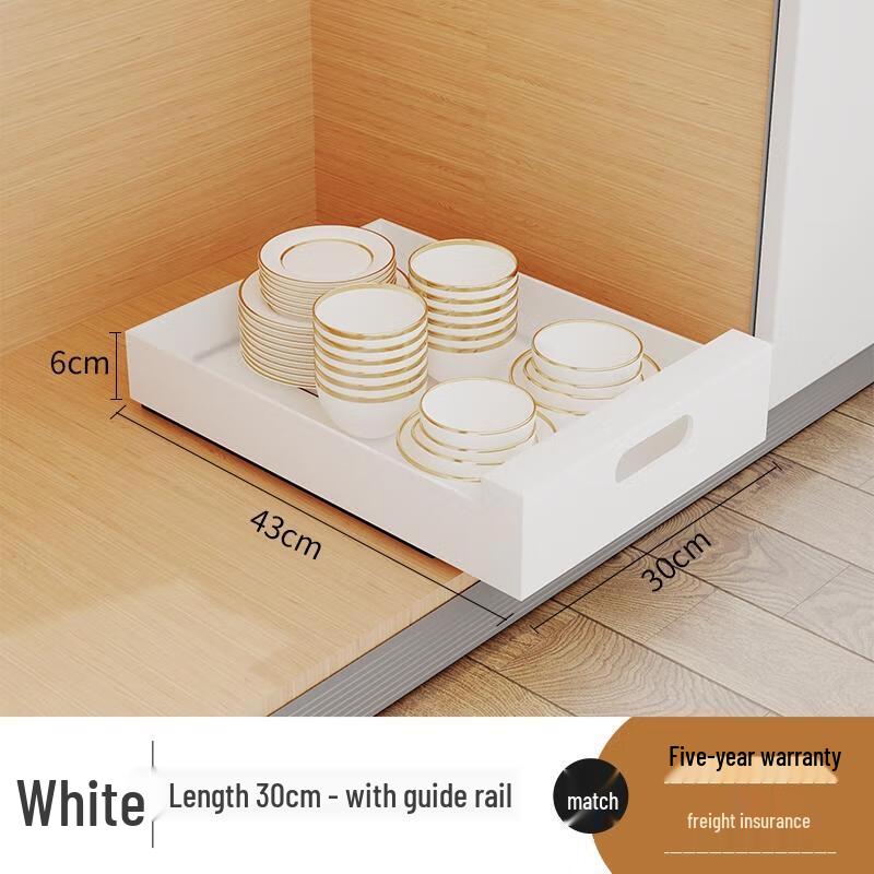 

Plastic Kitchen Cabinet Pull-Out Drawer Organizer