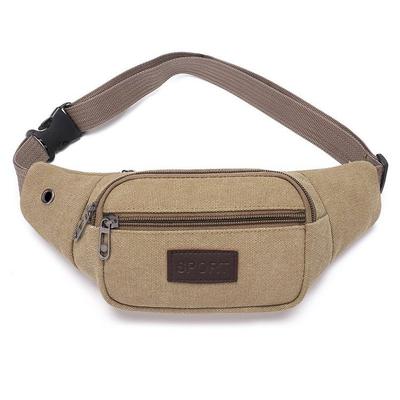 Casual Canvas Waist Bag Waist Bag Mobile Phone Bag Banana Bag Fanny Pack Men